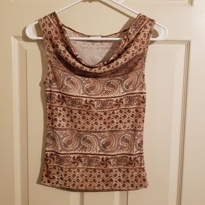 2/$15 Lightweight Sleeveless Cowl Neck Top